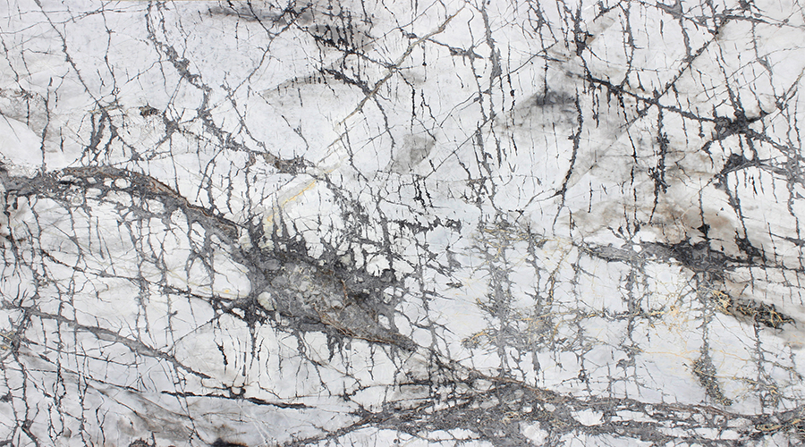 Grey and White Marble Slab