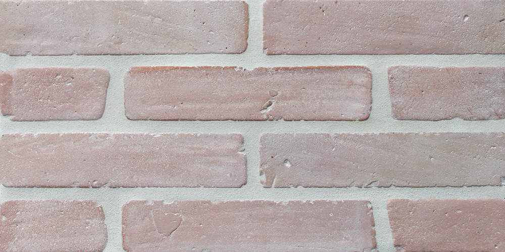 White Wash Terracotta Brick with White grout