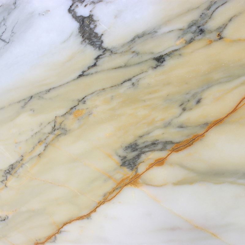 White and Gold Marble Slab