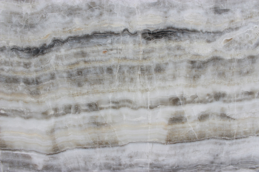 Grey, Brown and White Onyx Slab Detail