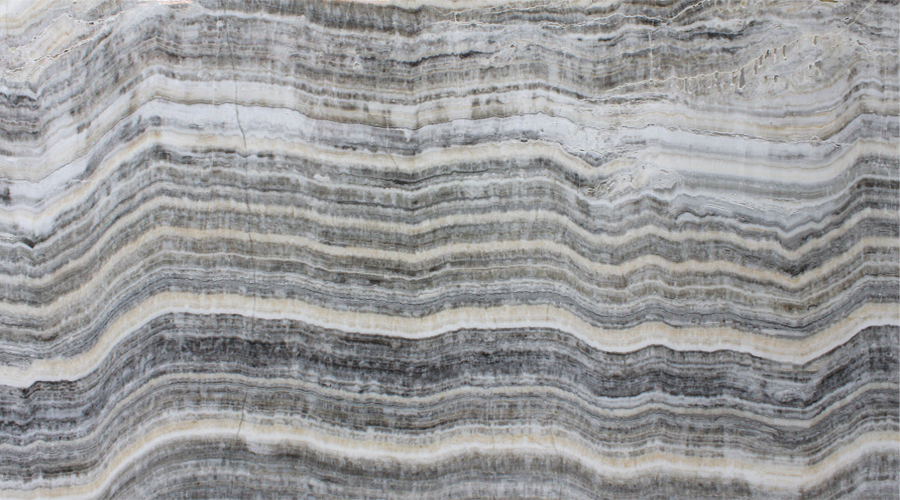 Grey, Brown and White Onyx Slab