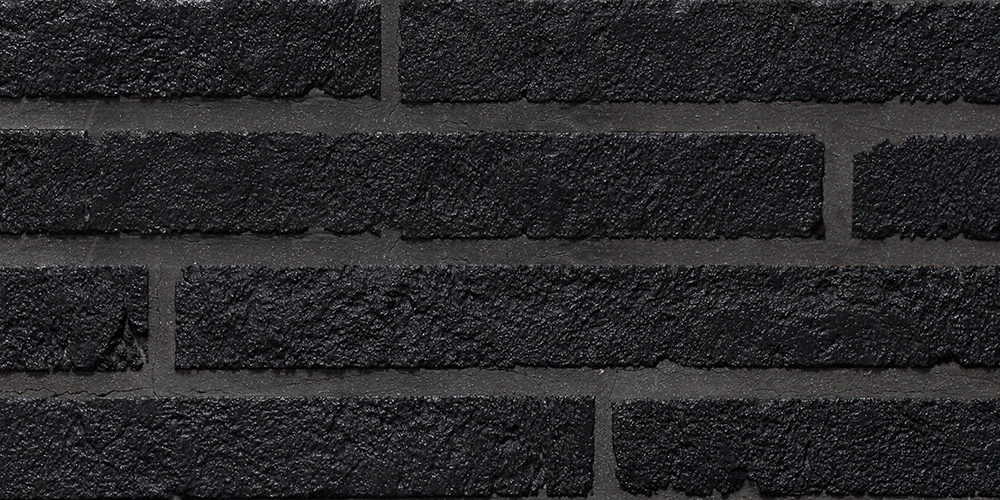 Black Terracotta Brick with Charcoal grout