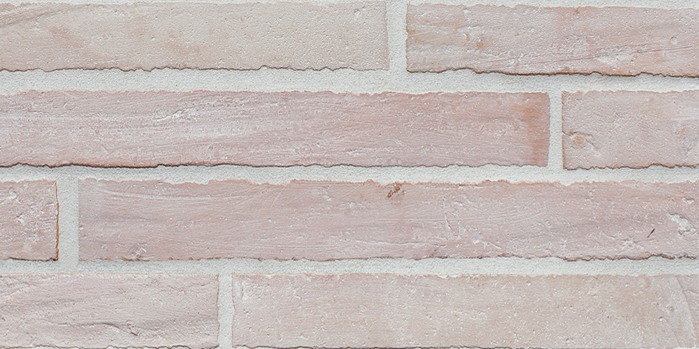 White Wash Terracotta Brick with White grout