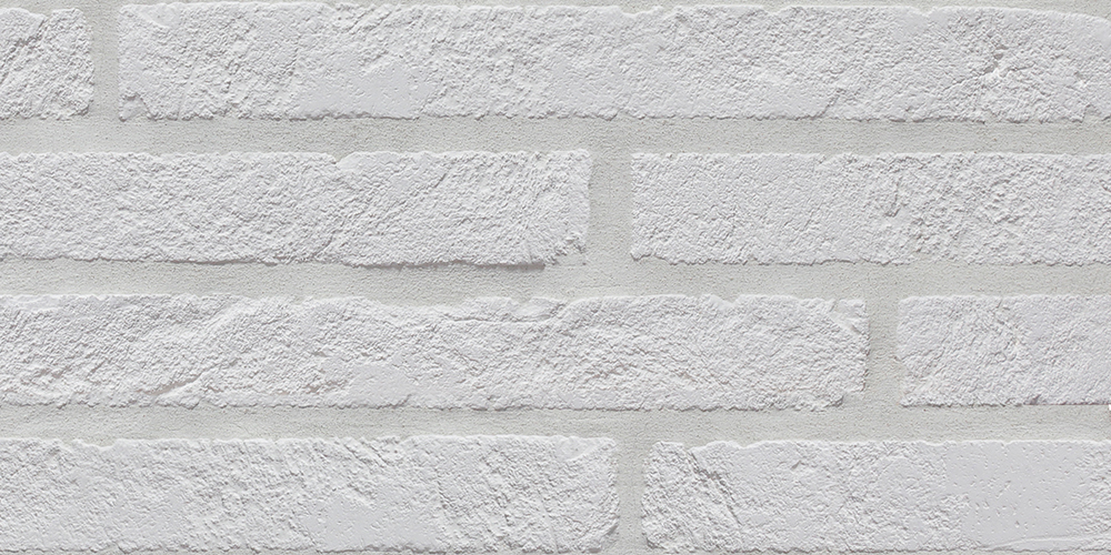 White Terracotta Brick with White grout