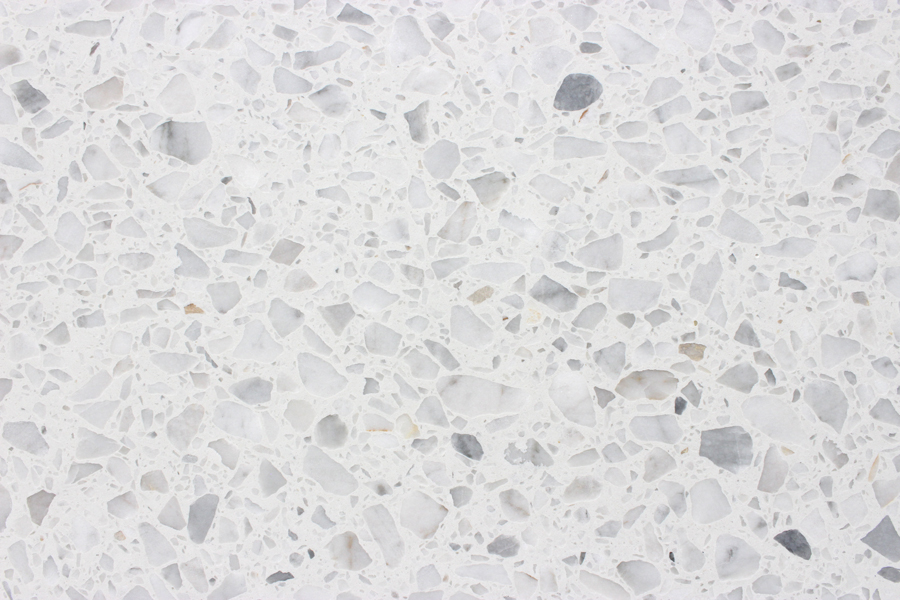 White and Grey Terrazzo Slab Detail