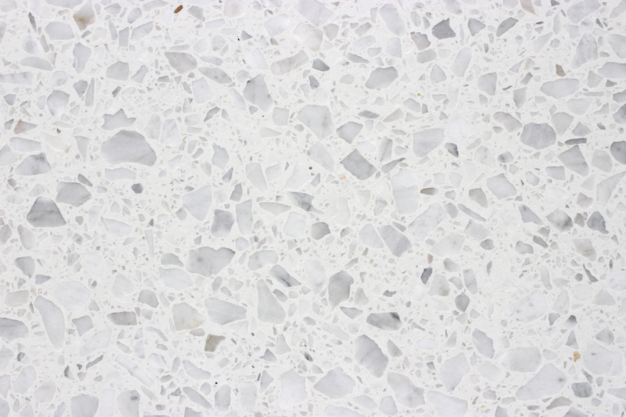 White and Grey Terrazzo Slab Detail