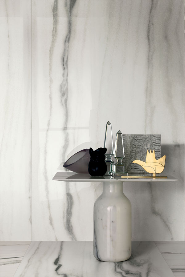 White and Grey Porcelain Wall
